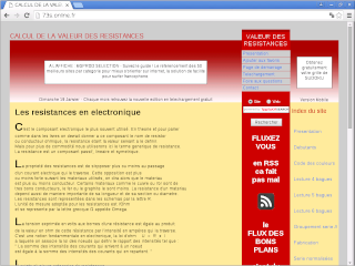 Calcul de la Valeur des Résistances version 2010