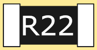 résistance CMS 0,22 ohm
