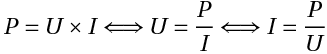 U=RI